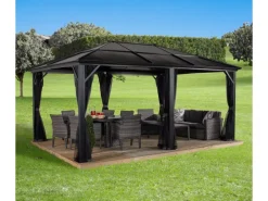 Sojag Pavillon Meridien 12 x 16 Anthrazit 365 cm x 485 cm x 270 cm