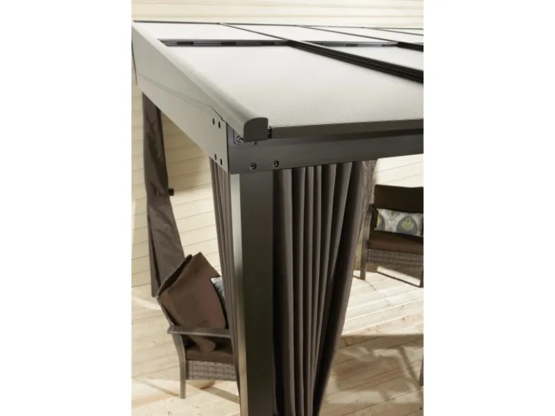 Sojag Terrassenüberdachung St. Barth Anthrazit 296 x 364 cm