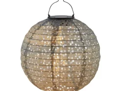 Clearance Solar-Dekoleuchte Pellaro LED Ø 25 cm x 25 cm Grau