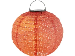 Best Solar-Dekoleuchte Pellaro LED Ø 25 cm x 25 cm Rot