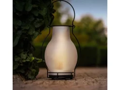 Solar-Laterne Bogota 3 lm 1600 K IP44 Sensor Weiß