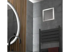 New SOTECH Aluminium-Lüftungsgitter 125 x 125 mm optik Aufschraubbar mit Insektenschutz Edelstahl