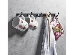 Hot SOTECH Blackline FORTE Hakenleiste 345 mm mit 4 Haken Schwarz Pulverbeschichtet