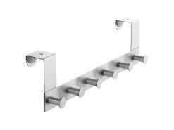 SOTECH Türgarderobe LINEA II Edelstahl mit 6 Haken für 40 mm Türen Ohne Falz