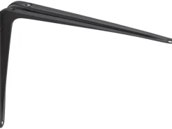 Stahlblech-Konsole 30 cm x 25 cm Schwarz