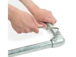 Stahlrohr 40 cm Ø 2,7 cm zum Möbelbau Silber verzinkt