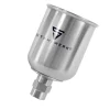 STAHLWERK Alu Fließbecher 125 ml Farbbecher für Lackierpistole