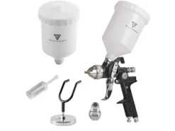 STAHLWERK HVLP Lackierpistole SG-600 ST mit 14 mm Düse und 600 ml Fließbecher