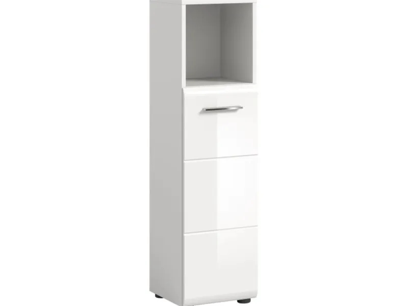 Standschrank Ice 30 cm x 110 cm x 30 cm Weiß-Weiß