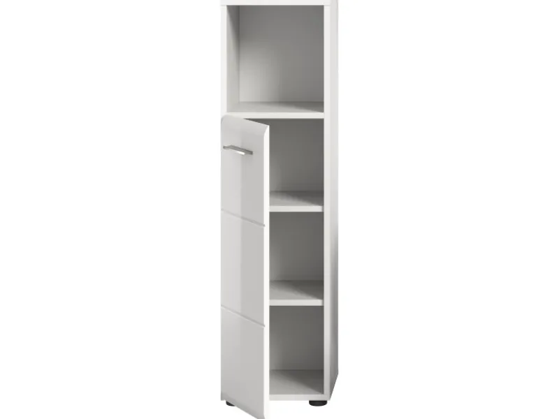 Standschrank Ice 30 cm x 110 cm x 30 cm Weiß-Weiß