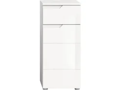 Clearance Standschrank Solero Weiß Hochglanz 87 cm x 38 cm x 34 cm