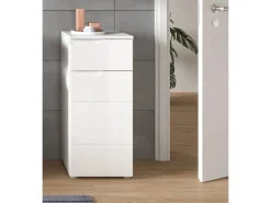 Clearance Standschrank Solero Weiß Hochglanz 87 cm x 38 cm x 34 cm