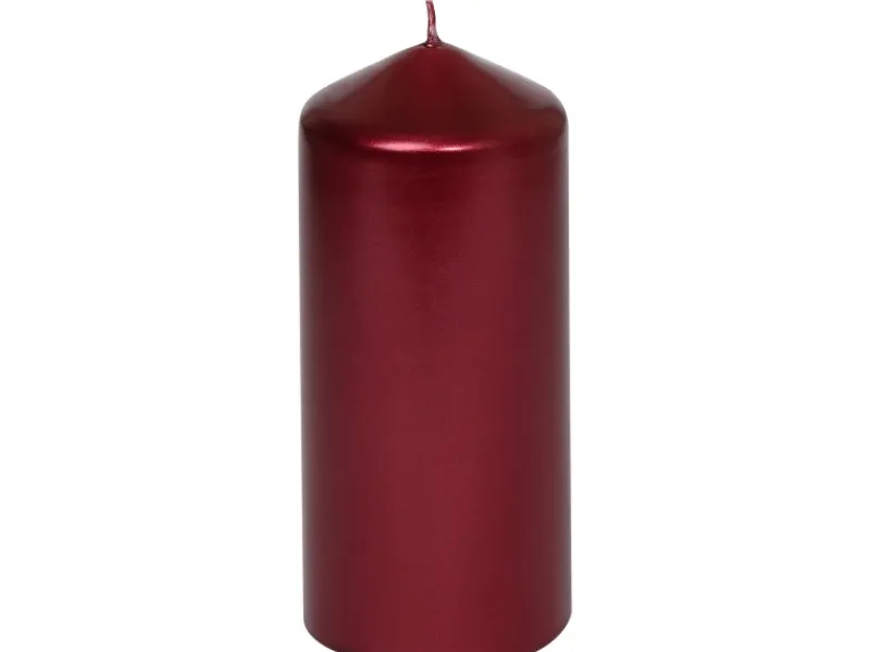 Outlet Steinhart Stumpenkerze Edelglanz Ø 57 mm x 130 mm Altrot