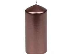 Steinhart Stumpenkerze Edelglanz 13 cm x 5,7 cm Schoko