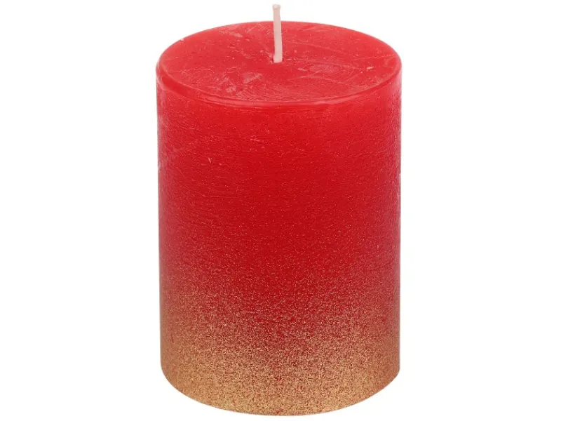 Steinhart Stumpenkerze Karmen Gegossen Ø 6,8 cm x 10 cm Rubin