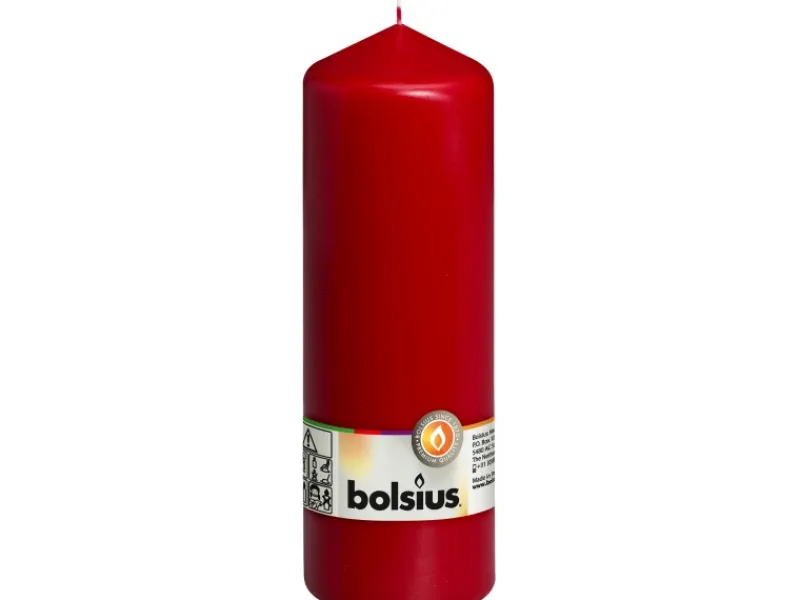 Bolsius Stumpenkerze 200/68 Altrot