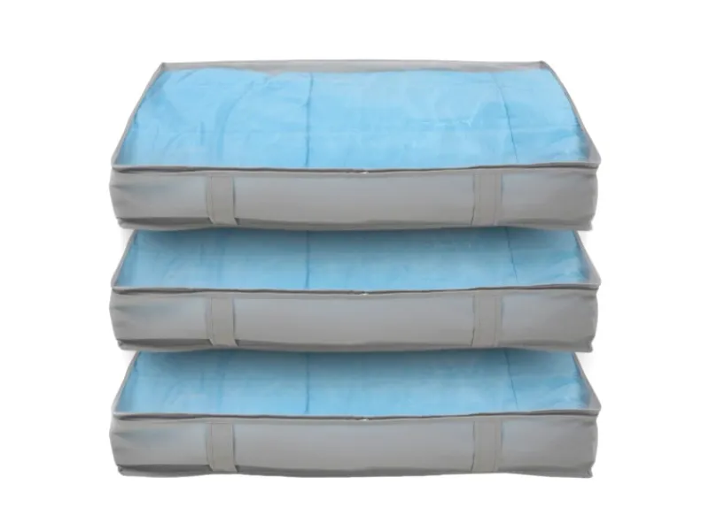 SVITA Aufbewahrungstasche M 3er Set Organizer Unterbettkommode