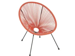 SVITA Bali Balkon Möbel Set Lounge Garnitur Relax Egg-Chair Flecht-Design Terracotta