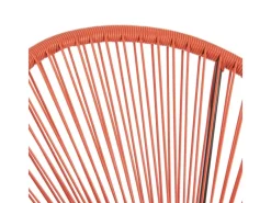 SVITA Bali Balkon Möbel Set Lounge Garnitur Relax Egg-Chair Flecht-Design Terracotta