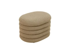 Outlet SVITA Blossom S Hocker Mit Stauraum Sitzhocker Ottomane Boucle-Polster Hellbraun