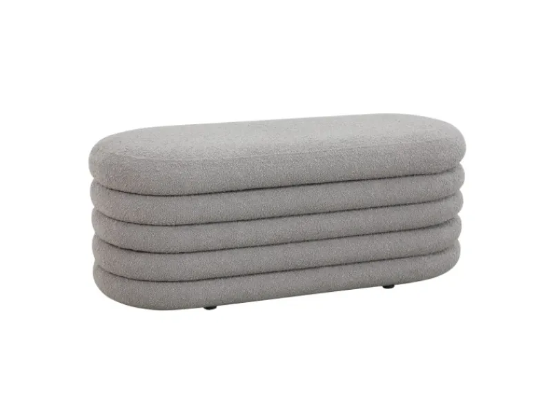 SVITA Blossom XL Hocker Mit Stauraum Sitzhocker Ottomane Pouf Teddyboucle