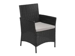 New SVITA Brooklyn Polyrattan Sitzgruppe Lounge Gartenmöbel Set Schwarz