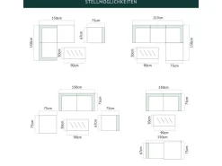 Clearance SVITA California Garten-Lounge Set Mit Haube Polyrattan Gartenset Balkon-Set Rattan-Lounge Schwarz