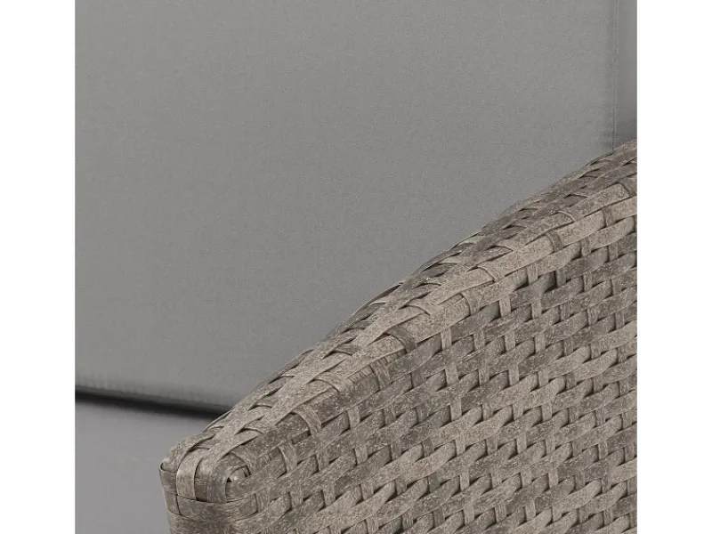 Sale SVITA Denver Polyrattan Gartenmöbel Set Essgruppe Lounge Esstisch Braun