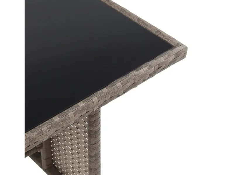 Sale SVITA Denver Polyrattan Gartenmöbel Set Essgruppe Lounge Esstisch Braun