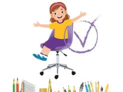 SVITA Eddy Kinderschreibtischstuhl Schreibtischstuhl Kinder Drehstuhl Höhenverstellbar