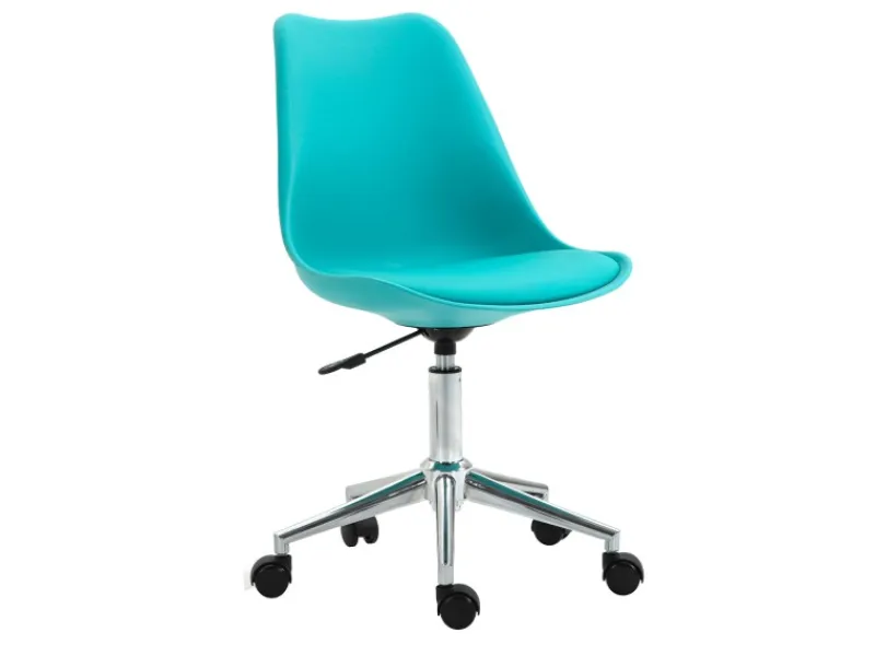 SVITA Eddy Kinderschreibtischstuhl Schreibtischstuhl Kinder Drehstuhl Höhenverstellbar Türkis