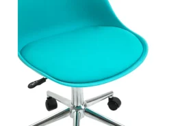 SVITA Eddy Kinderschreibtischstuhl Schreibtischstuhl Kinder Drehstuhl Höhenverstellbar Türkis