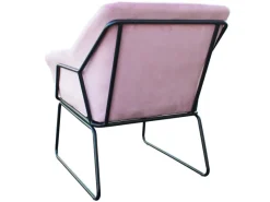 SVITA Josie Loungesessel Gepolstert Mit Armlehne Metallgestell Samtbezug