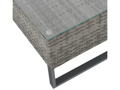 Sale SVITA Kansas Rattanlounge Gartenmöbel Set Gartensofa Polyrattan Grau