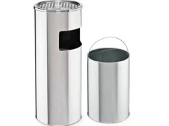 SVITA 30L Standaschenbecher Eimer Aschenbecher Mülleimer Ascher 60x25cm