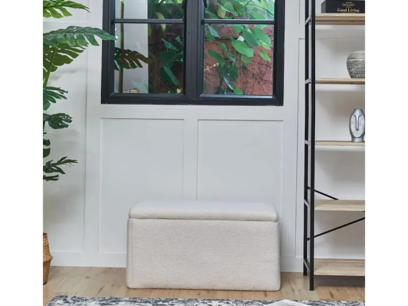 SVITA Leaf Sitzbank Hocker Mit Stauraum Aufbewahrungsbox Mit Deckel