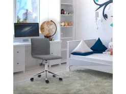 New SVITA Linus Schreibtischstuhl Kinder Drehstuhl Stoffbezug Grau