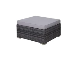 Online SVITA Lugano Polyrattan Lounge Gartenmöbel Set Gartenlounge Gartensofa Grau