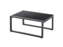 Best SVITA Maui Gartenmöbel-Lounge-Set Mit Dach Outdoor-Sofa Strandkorb-Sonneninsel Stahl Hellgrau