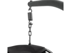 SVITA Nelly Hängesessel Mit Gestell Klappbar Hängekorb Dunkel