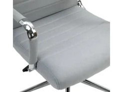 Hot SVITA Office Comfort Bürostuhl Schreibtischstuhl Drehstuhl Hohe Rückenlehne Stoff Hellgrau