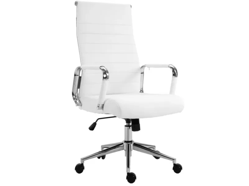 SVITA Office Comfort Bürostuhl Schreibtischstuhl Drehstuhl Hohe Rückenlehne Kunstleder