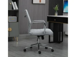 New SVITA Office Comfort Bürostuhl Schreibtischstuhl Drehstuhl Niedrige Rückenlehne Stoff Hellgrau