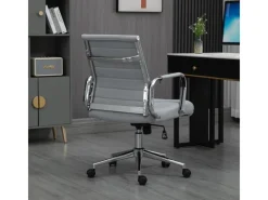 New SVITA Office Comfort Bürostuhl Schreibtischstuhl Drehstuhl Niedrige Rückenlehne Stoff Hellgrau