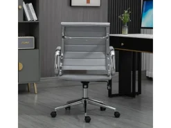 New SVITA Office Comfort Bürostuhl Schreibtischstuhl Drehstuhl Niedrige Rückenlehne Stoff Hellgrau