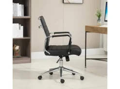 SVITA Office Comfort Bürostuhl Schreibtischstuhl Drehstuhl Niedrige Rückenlehne Kunstleder