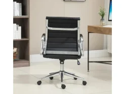 SVITA Office Comfort Bürostuhl Schreibtischstuhl Drehstuhl Niedrige Rückenlehne Kunstleder