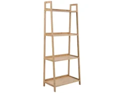 Online SVITA Raja Bücherregal Bambusregal Aufbewahrungsregal 4 Ebenen Wohnzimmer Flur Natur