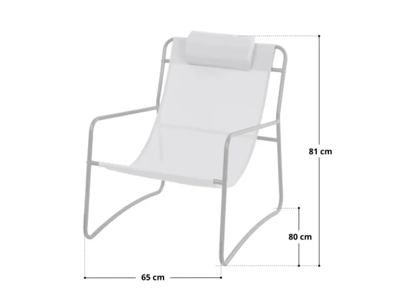 SVITA Sveio 2er Set Outdoor Relaxsessel Gartenstuhl Mit Kissen Liegestuhl