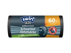 Swirl® Profi Schwerlast-Abfallsäcke 60L, 12 Stück